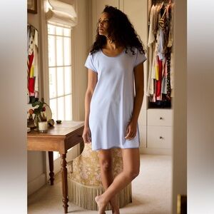 Lake Pajamas Women's Pima Nightgown in Hydrangea Size XL
Stripe Blue White Soft